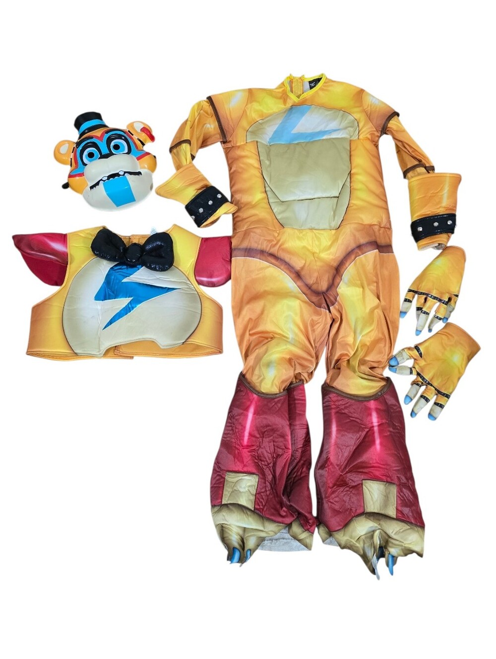Five Nights At Freddy's Glamrock Bear Kids Costume with Mask and Paws